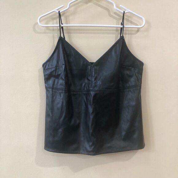 Abercrombie and Fitch Faux Leather Tank - Picture 3 of 6